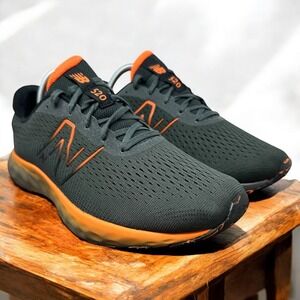 New‎ Balance 520 Men's Running Shoes Athletic Sneakers Gray Orange Size 9.5 2E